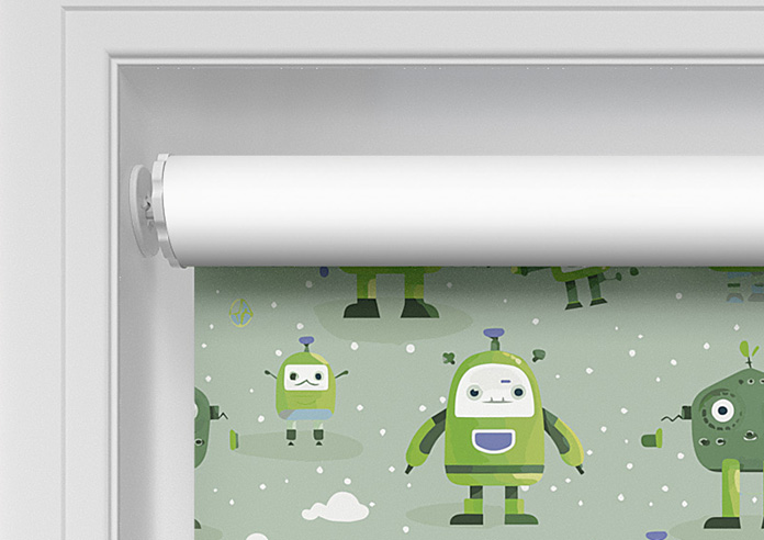 Sparky Squad, Lime Green - Twist&Fit Roller Blind - Image 9